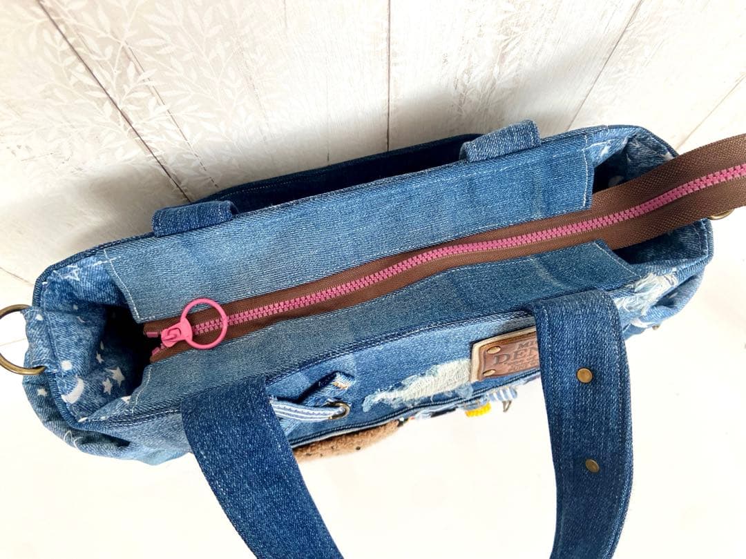 デニムリメイクバッグS ハンバーガーbag
