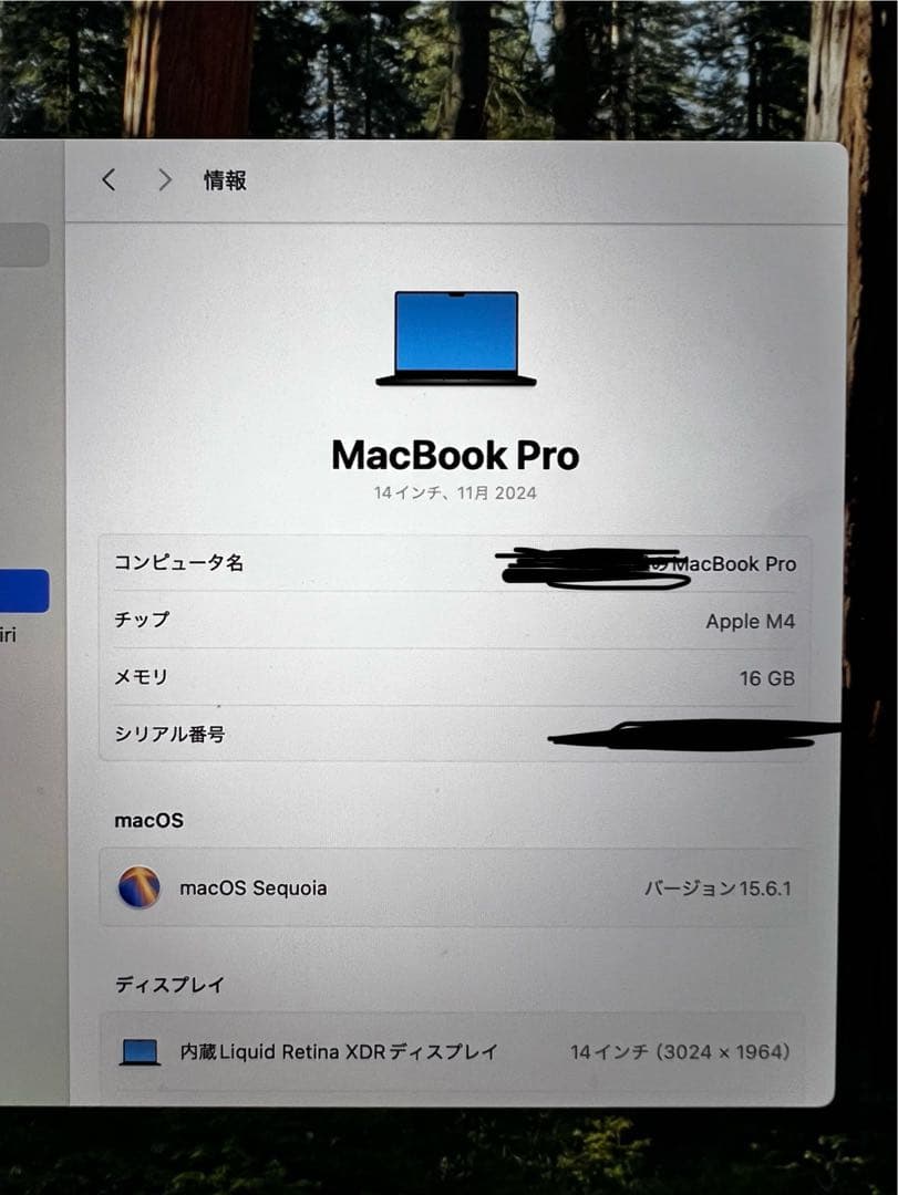 MacBook本体 MacBook ProM4 16GB 512GB