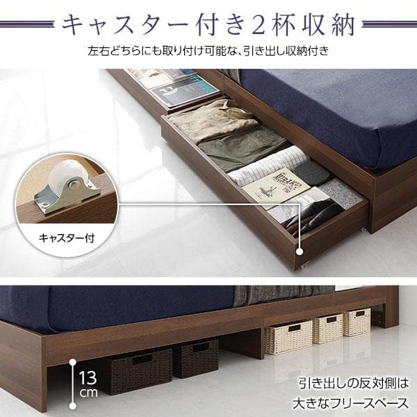 ベッド  ダブル ベッドフレームのみds-2173653