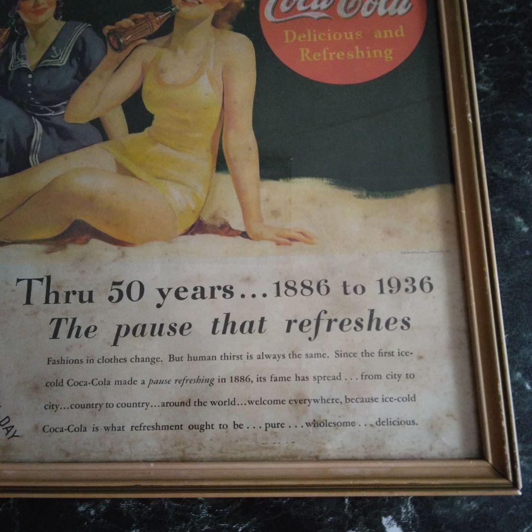 希少【COCA’COLA】VINTAGE ポスター チラシ 広告 50years