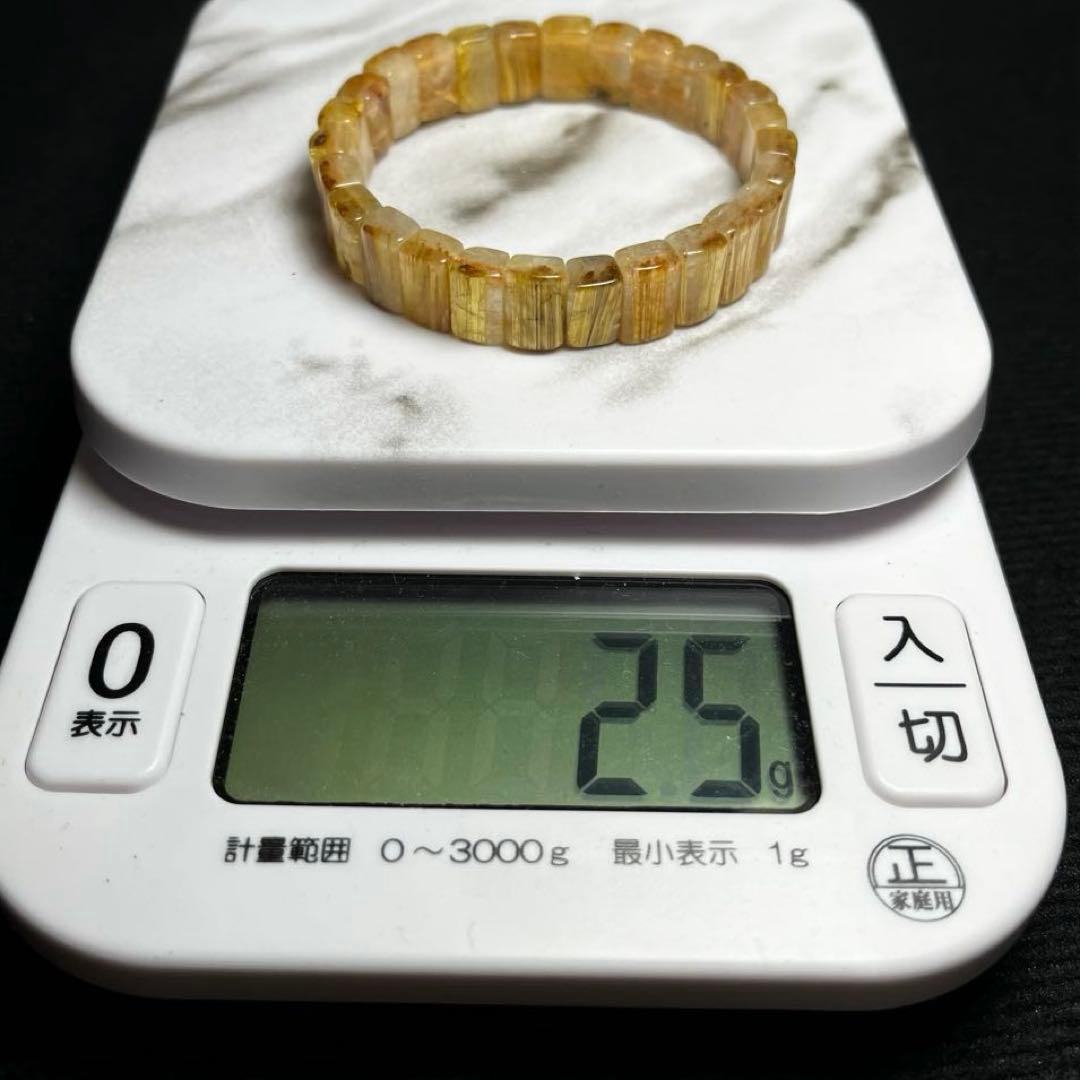 タイチンルチルクォーツ　ブレスレット　金針凄いです