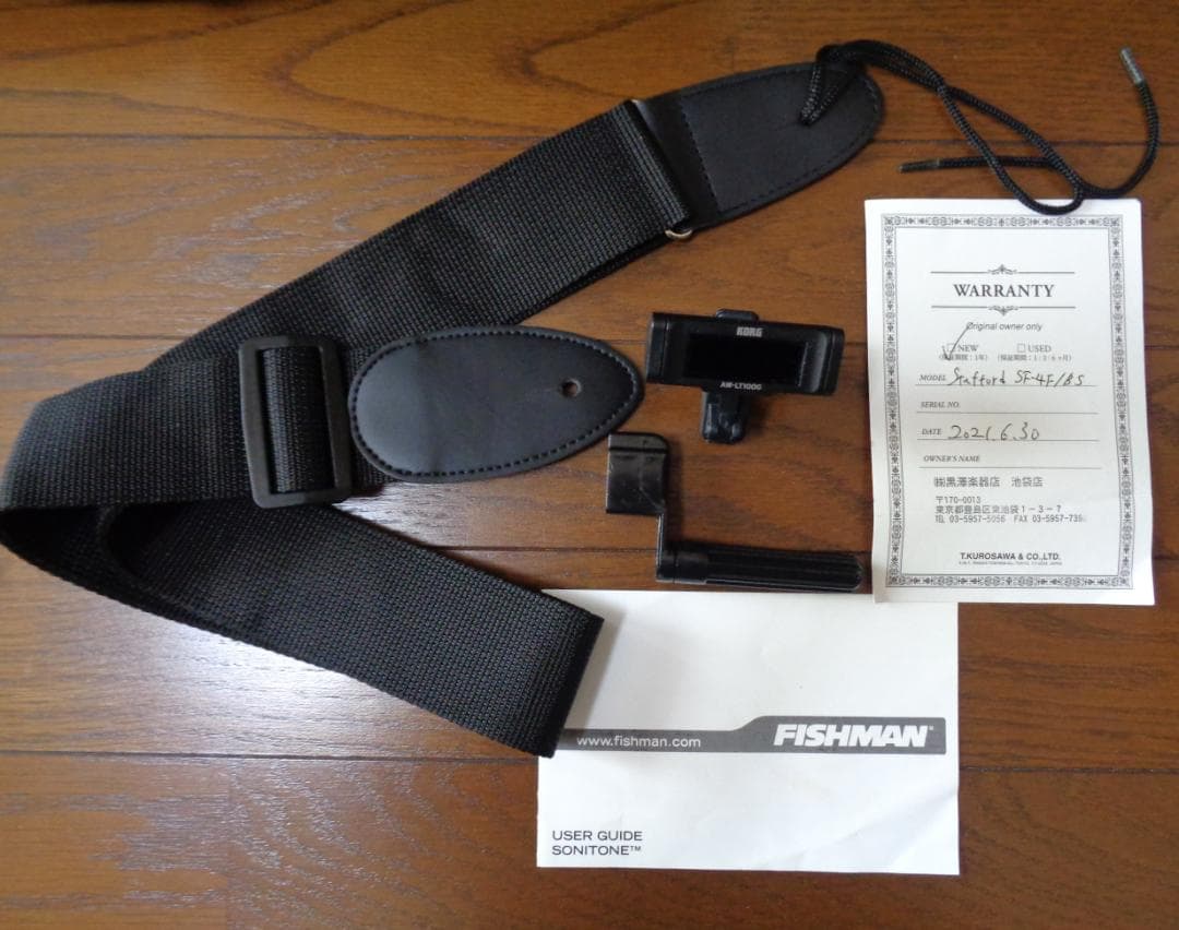 Stafford SF-4F BS　美品！ ケース・チューナー等付属　エレアコ