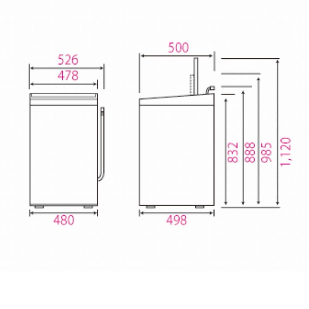 けす　Haier 自動洗濯機 JW-C45D 4.5kg 2019年製