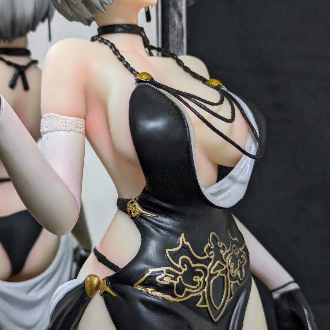 ニーアオートマタ 2B ドレス 姿見 頭部２種　完成品フィギュア　ミラーベース