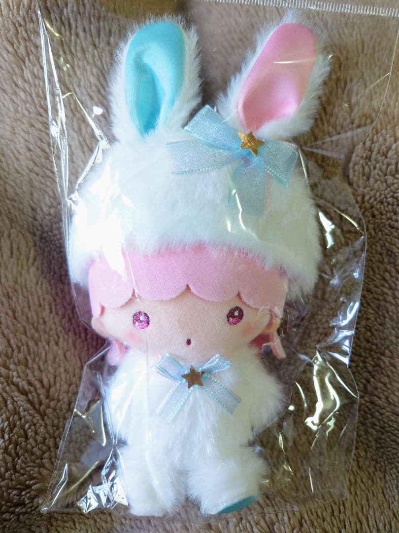 ❤リトルツインスターズ✨️白うさぎ むにゅぐるみマスコット 2個セット♪❤