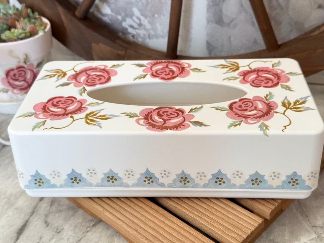 ウェットティッシュケース※ティッシュケース※デコパージュ薔薇