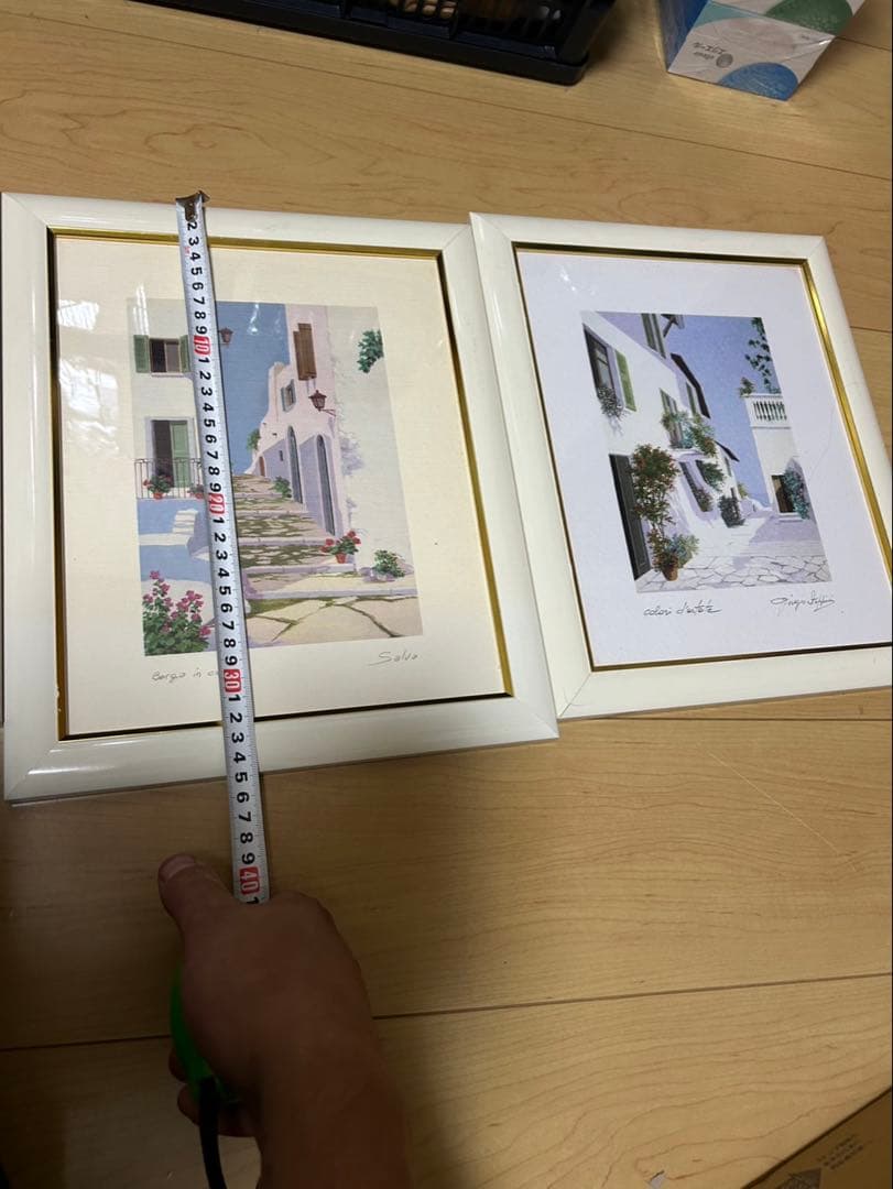 サルボ 風景画 夏色の海辺 絵画セット