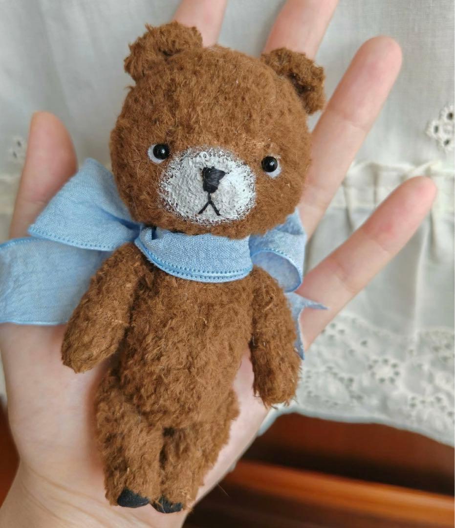 ブラウンベア ぬいぐるみ テディベア 海外作家様 ハンドメイド くま