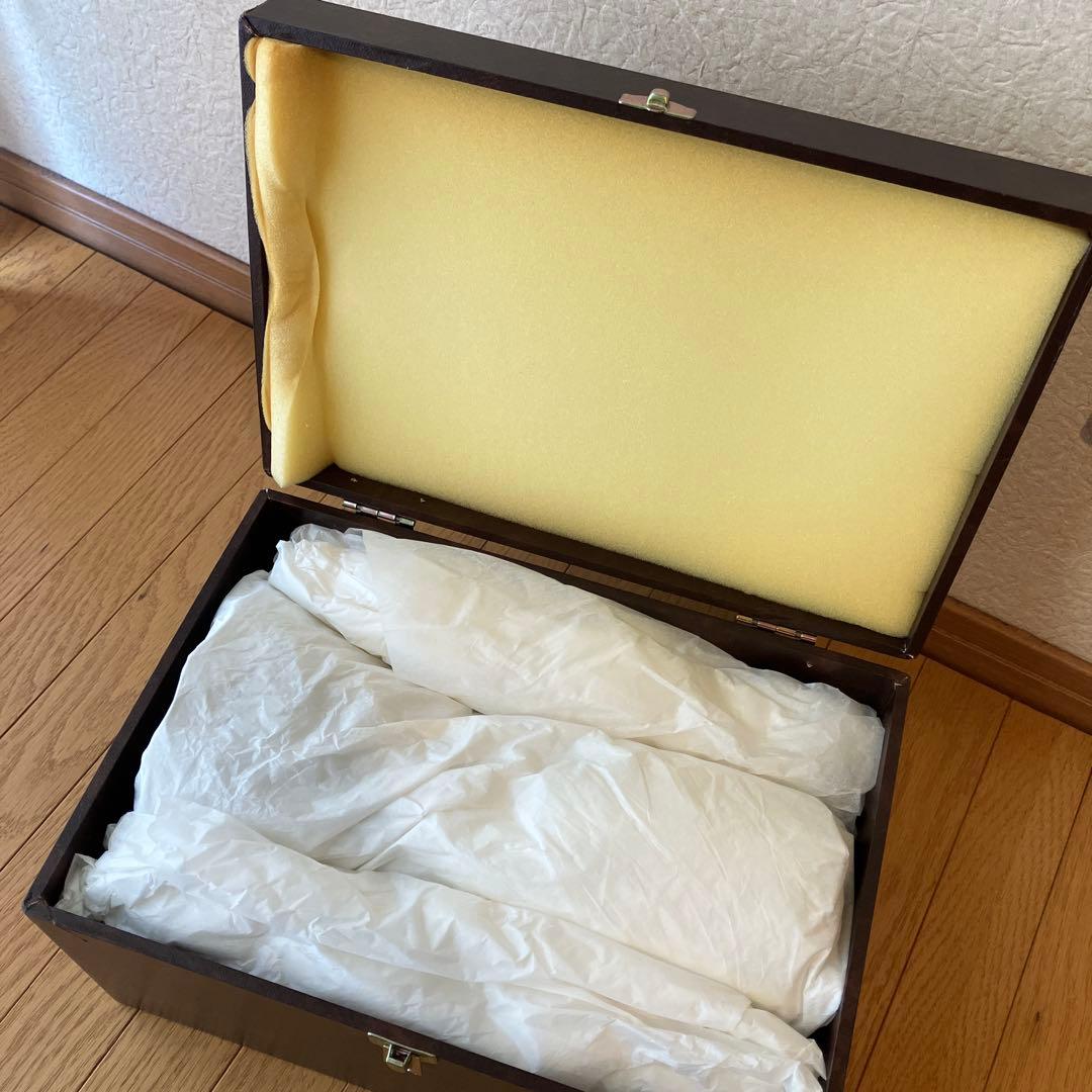 BOHEMIA ボヘミアグラス　ブルーラスターローズ　クリスタル　花瓶　箱付