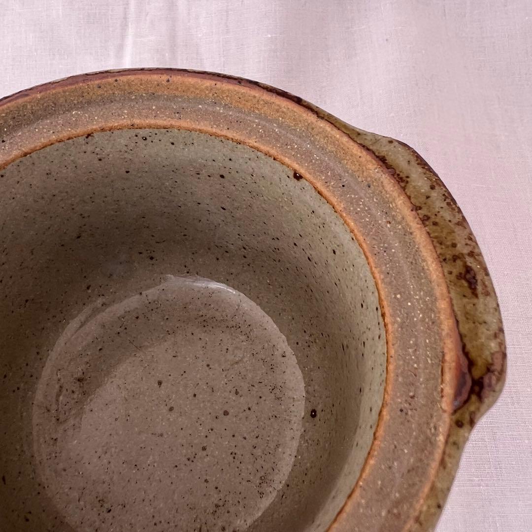 【未使用】❤️ミニ土鍋　茶碗蒸し　グラタン　器　陶器　蓋