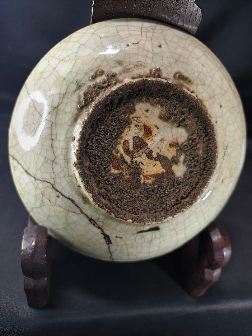 中国骨董 染付中皿 双龍文 明清アンティーク 古美術 時代物 蒐集家放出 時代物