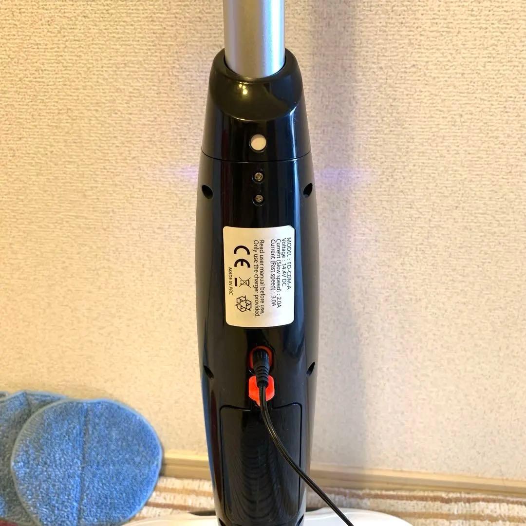 【強力回転！】電動モップクリーナー（水スプレー機能付）EVERTOP