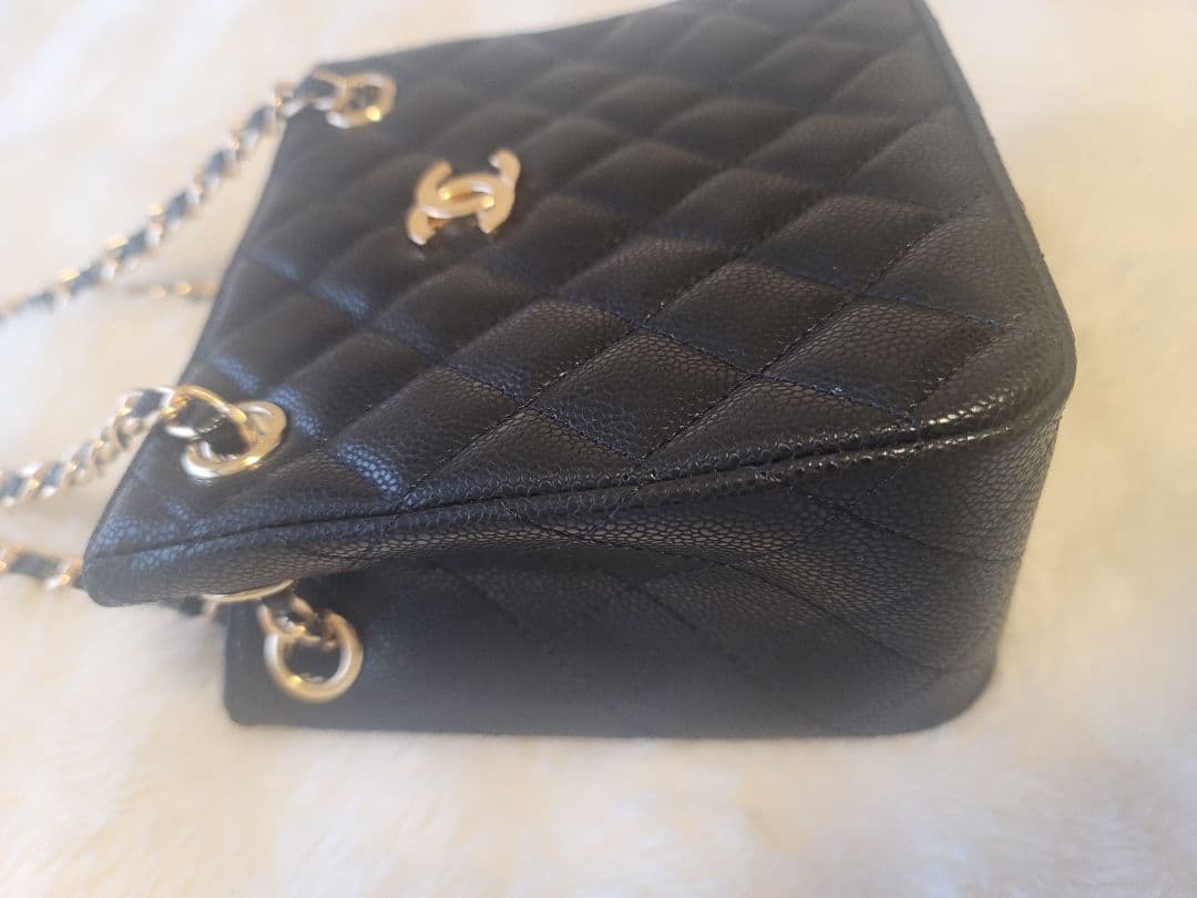 ノベルティ CHANEL ブラック キルティング ショルダーバッグ バケット