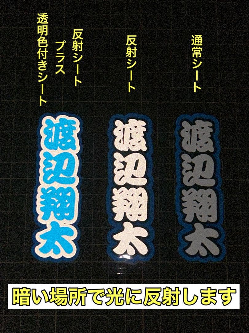 ちっぷ☆ 　ミニうちわ文字　ステッカー