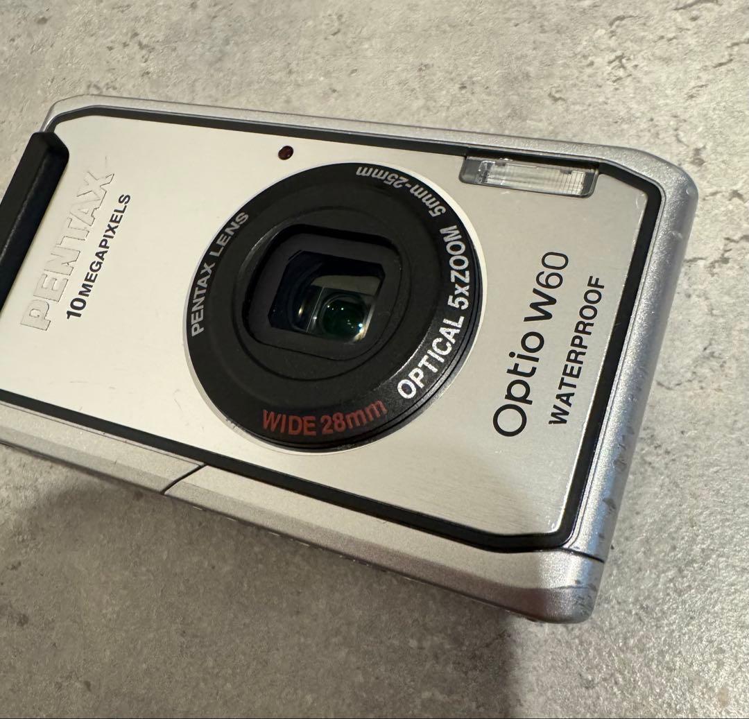 良品＊PENTAX optio W60 シルバー