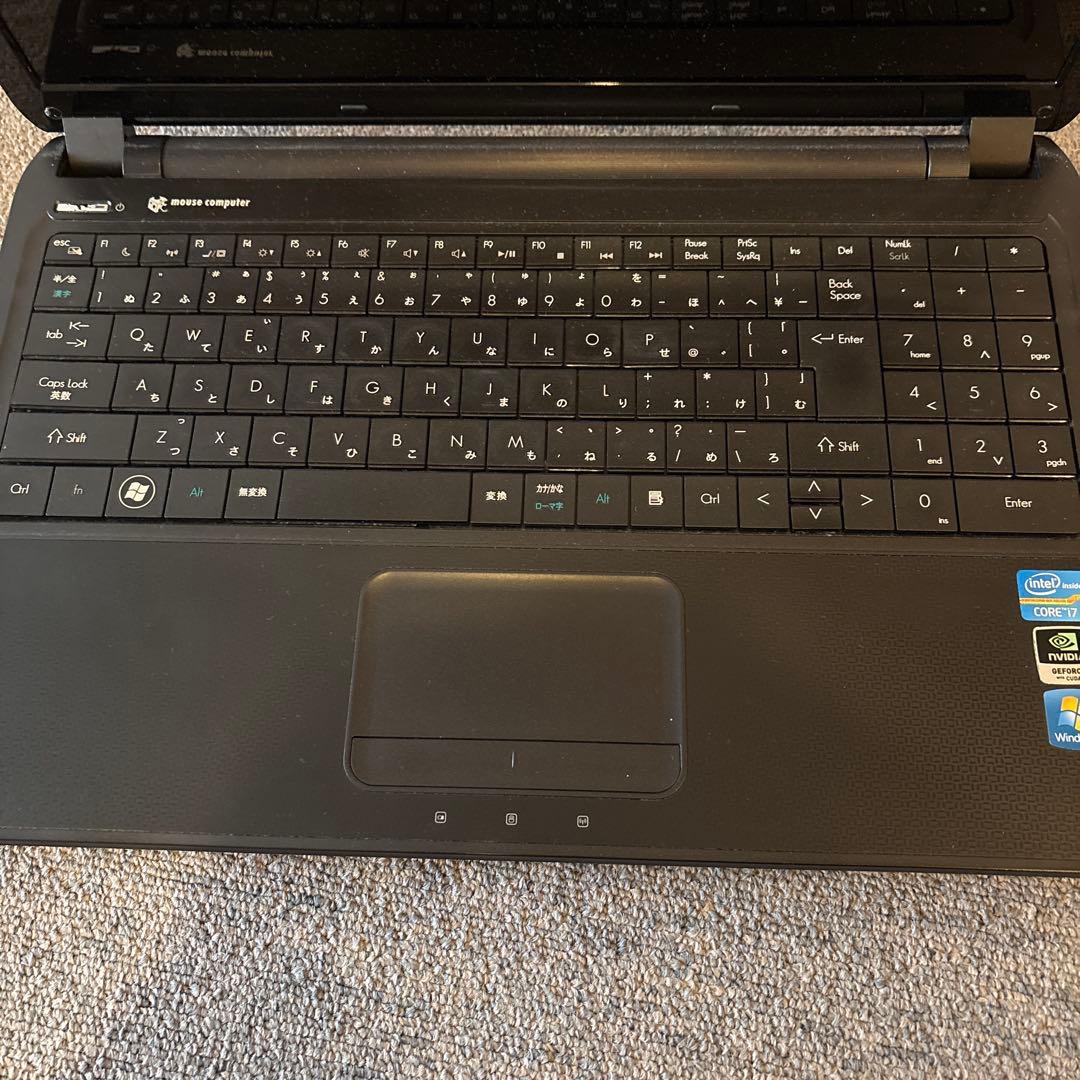 【mouse computer】i7・GT540M搭載ノートパソコン【ジャンク】