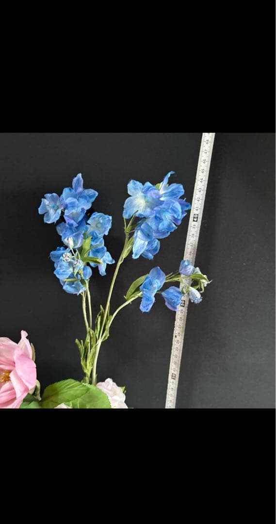 アートフラワーブーケ　花　アートフラワー　　薔薇　バラ　管理番号6右ー白ピンク青