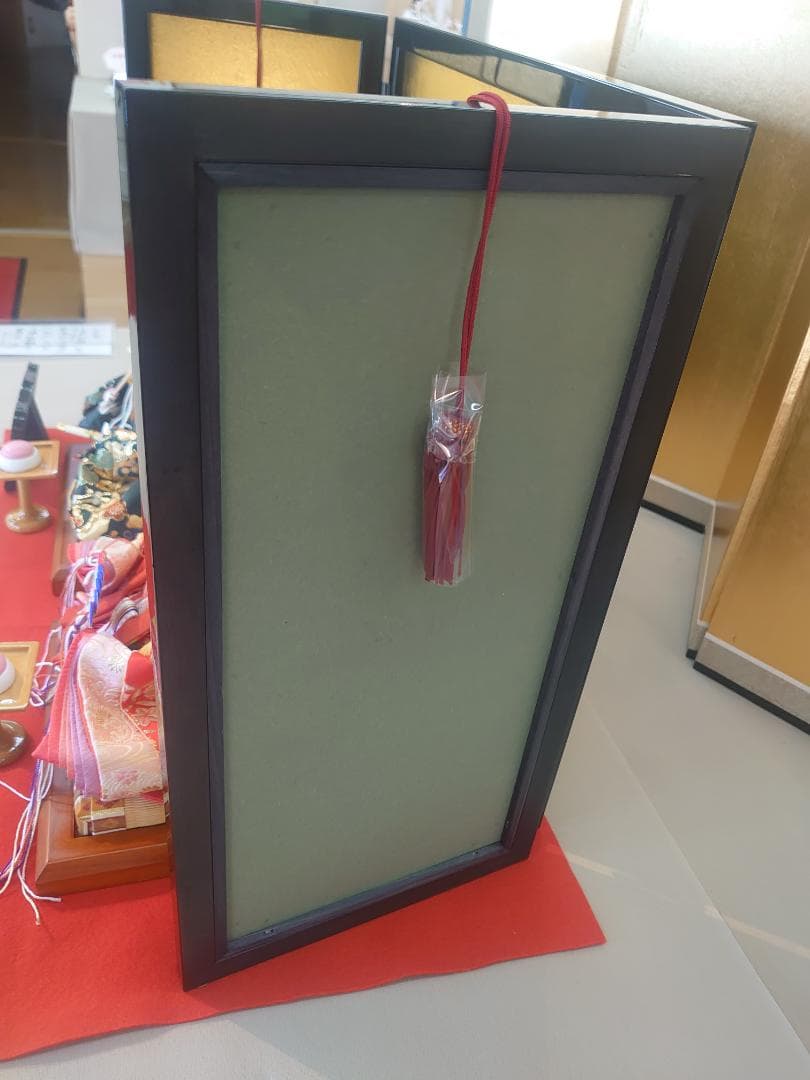●タイムセール●新品●　おひなさまフルセット　さくら柄金襴衣装と金屏風