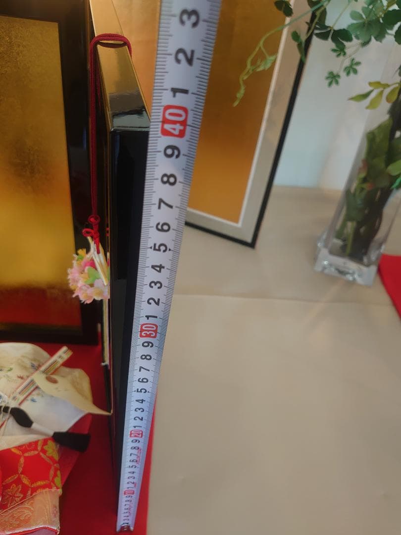 ●タイムセール●新品●　おひなさまフルセット　さくら柄金襴衣装と金屏風