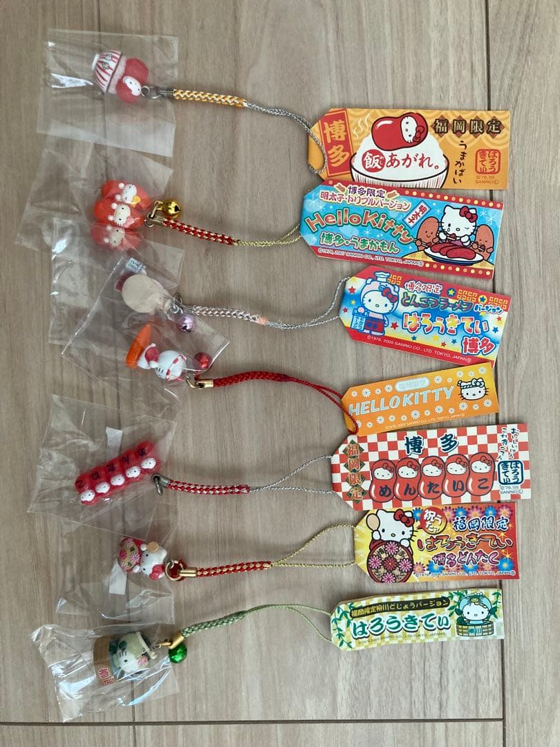 ご当地キティ ハローキティ 根付 福岡限定 7点セット