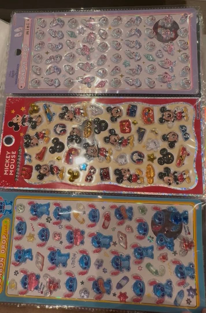 ボンボンドロップシール シール帳　完成品　ディズニー　サンリオ　含む