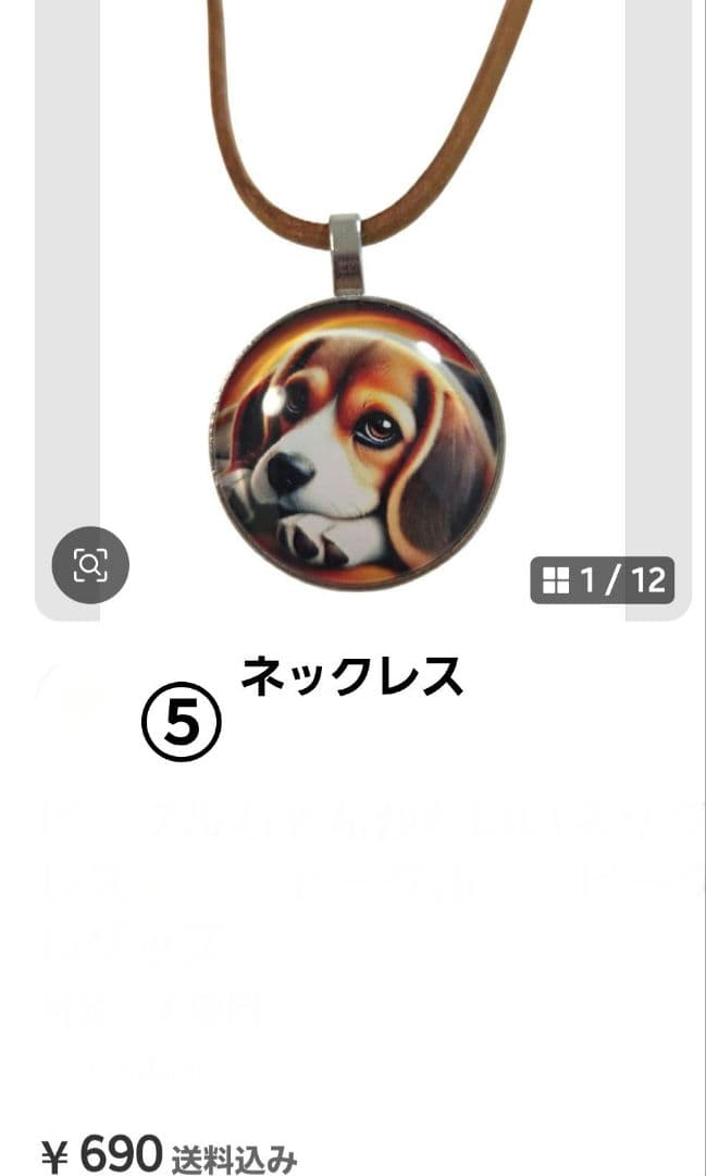 シーズー天然石とドライフラワーレジンネックレス★　シーズー　シーズーアクセサリー