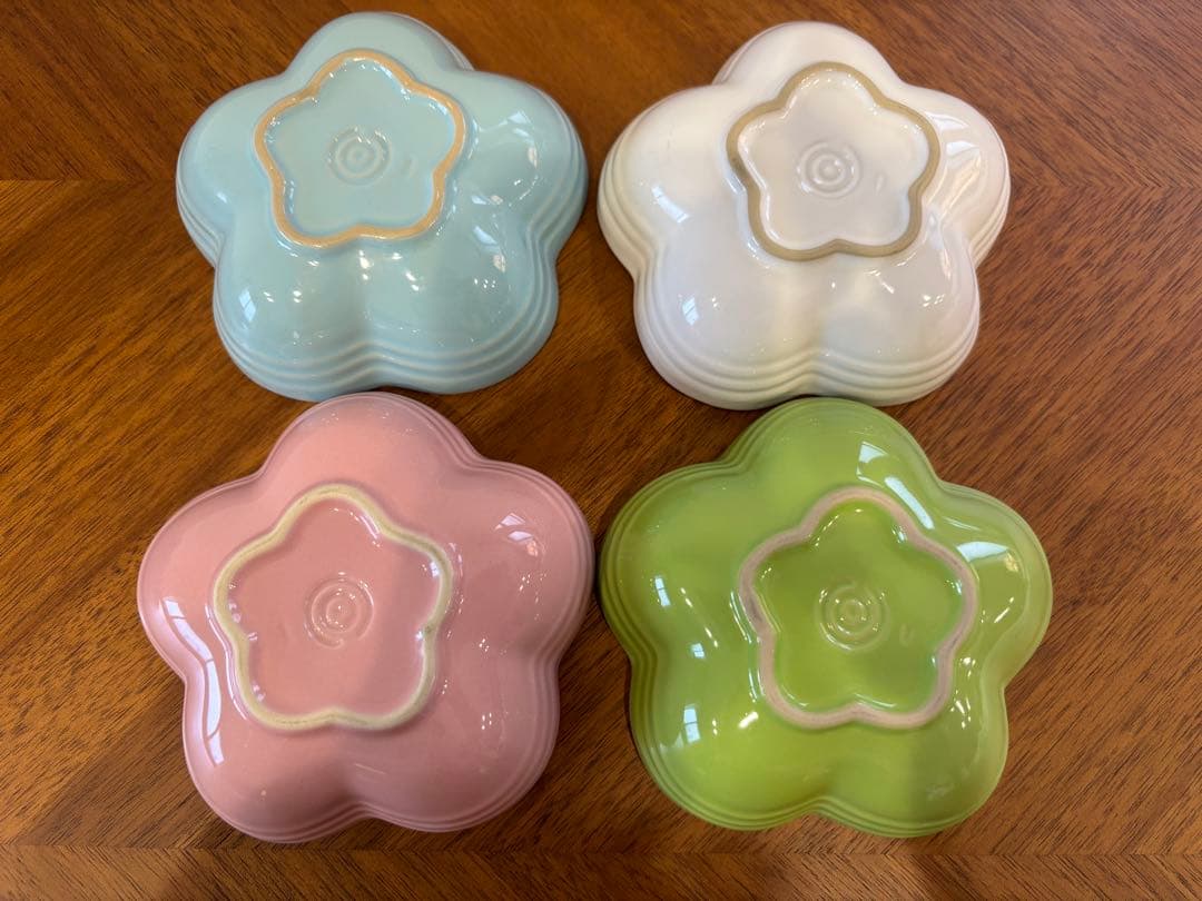 ル・クルーゼ フラワープレート フラワーディッシュ 花型 食器8点セット