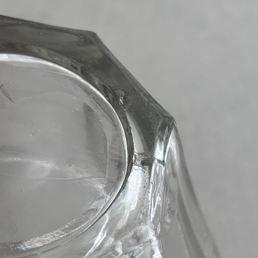 フランスブロカント 気泡が美しい台形のコンフィチュールポット