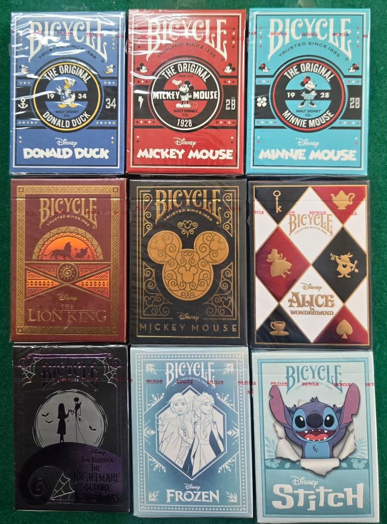 Bicycle Disneyトランプ 9個セット バイスクル レアデック