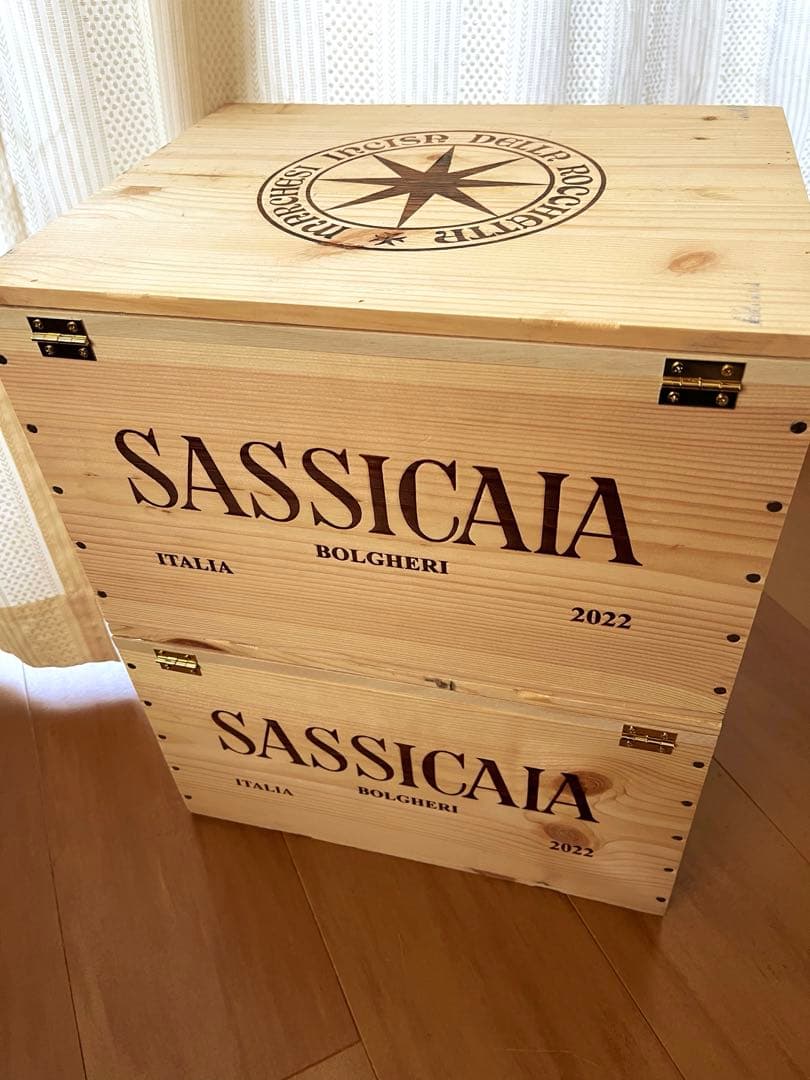 SASSICAIA 木製リメイク木箱　× 2