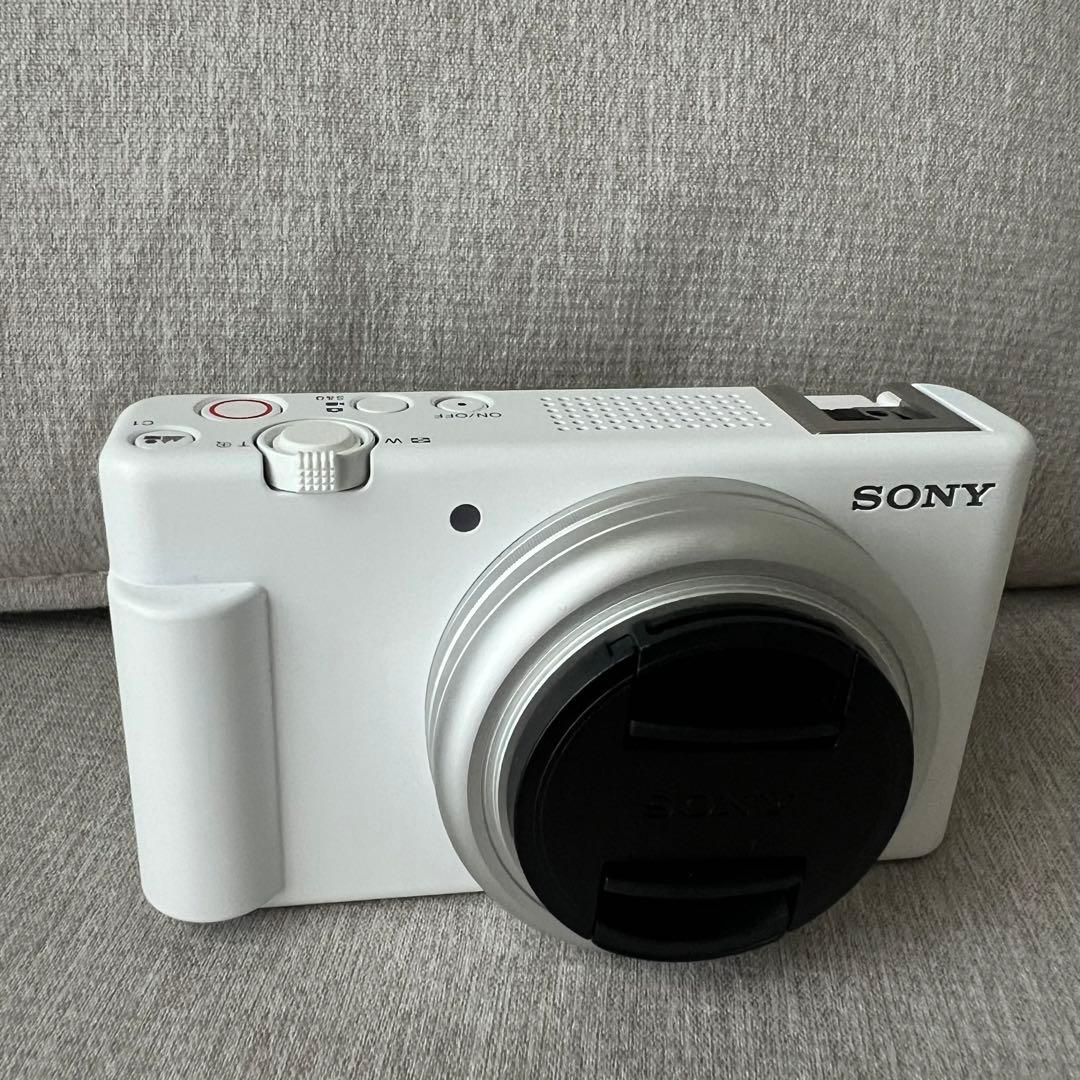 【美品】sonyソニー ZV-1F(ホワイト)&GP-VPT2BT（ブラック）