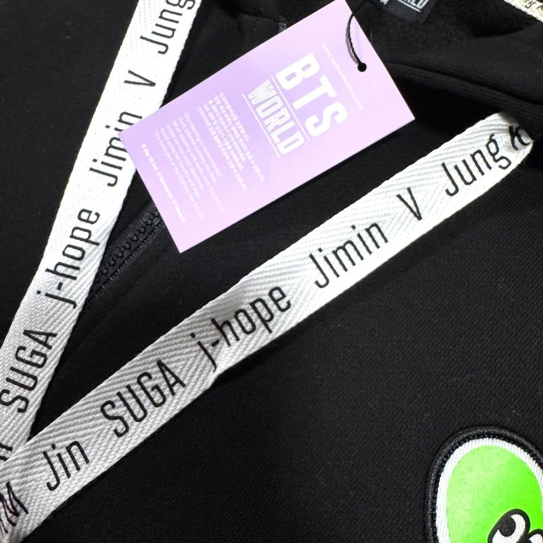 BTSワールド 「公式」ジップアップパーカー HOODED ZIP-UP 黒