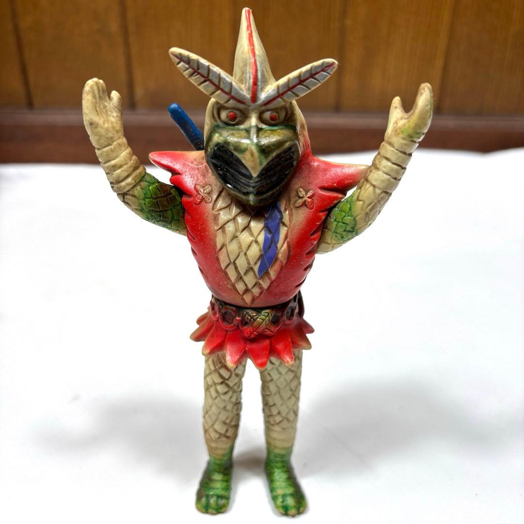 昭和レトロ　変身忍者　嵐　ソフビ　当時物