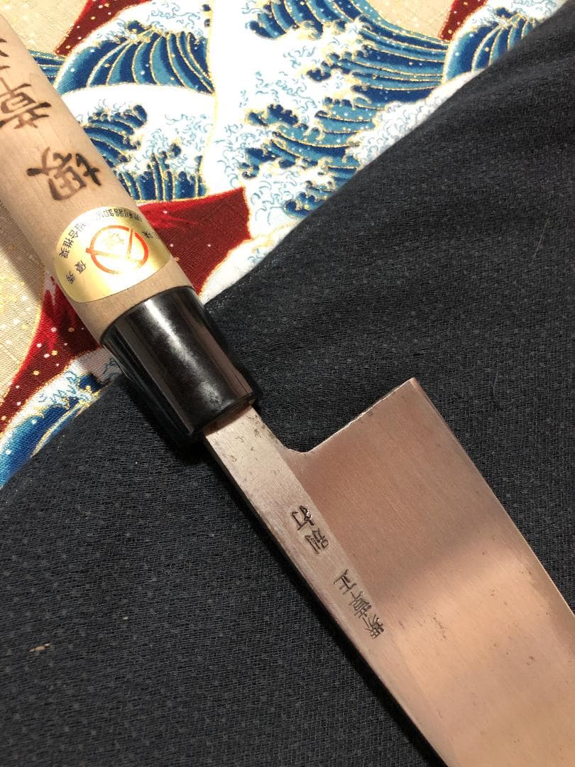 【研ぎ済み】白鋼・手打ち　堺章正　出刃包丁　和包丁　ナイフ　料理　釣り