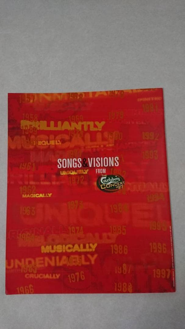 ミュージシャン WEMBLEY STADIUM16.8.97SONGS&VISIONS