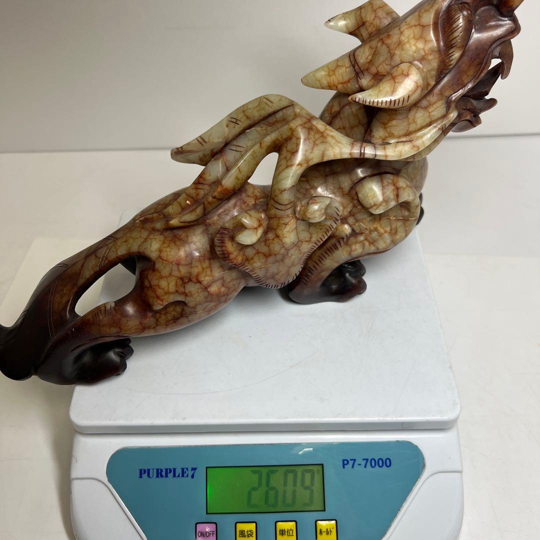 砡製 獅子置物 2609g 東キ8-0307① タニサオ