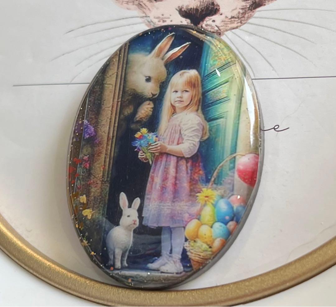 レジンヘアゴム♡イースターの日に(´˘`＊)