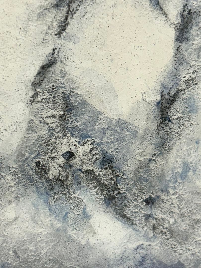 「富岳」　曲子光男　富士山　絵画　日本画