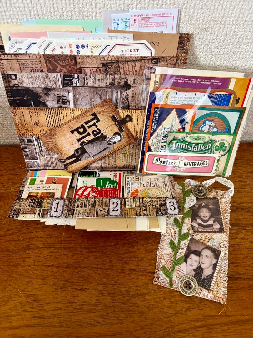 Junkjournal & おすそ分けファイルセット　No.185 雑記帳