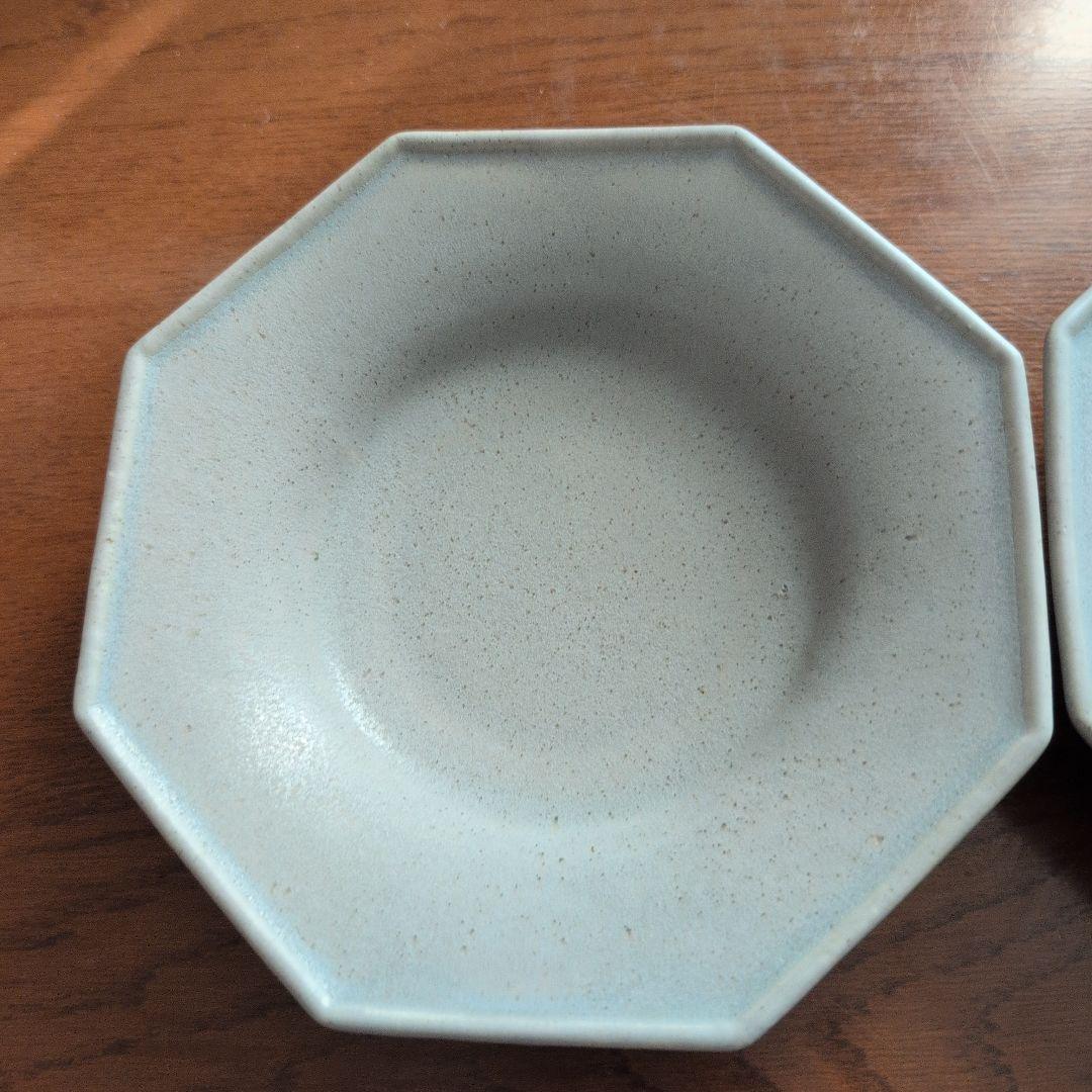 awabiware　 あわびウェア　八角皿　青2枚