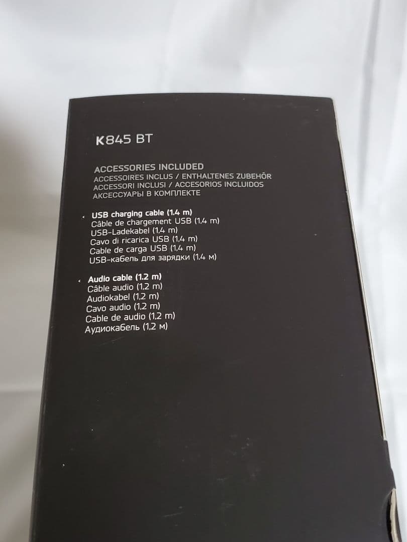 【動作確認済】AKG 無線ヘッドホン K845BT ホワイト 訳あり
