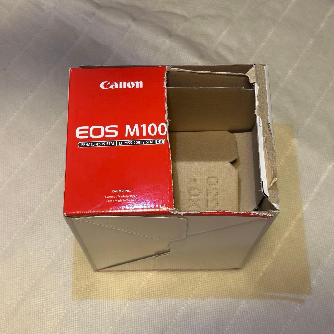 Canon EOS M100 ダブルレンズキット　ブラック　ミラーレスカメラ