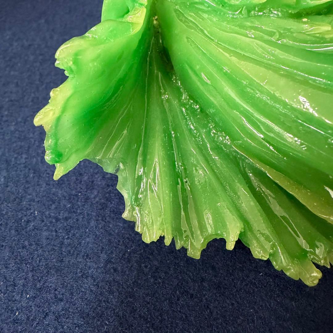 置物 オブジェ 白菜 百財 縁起物 中国 財運 商売繁盛 材質不明 翡翠 玉石