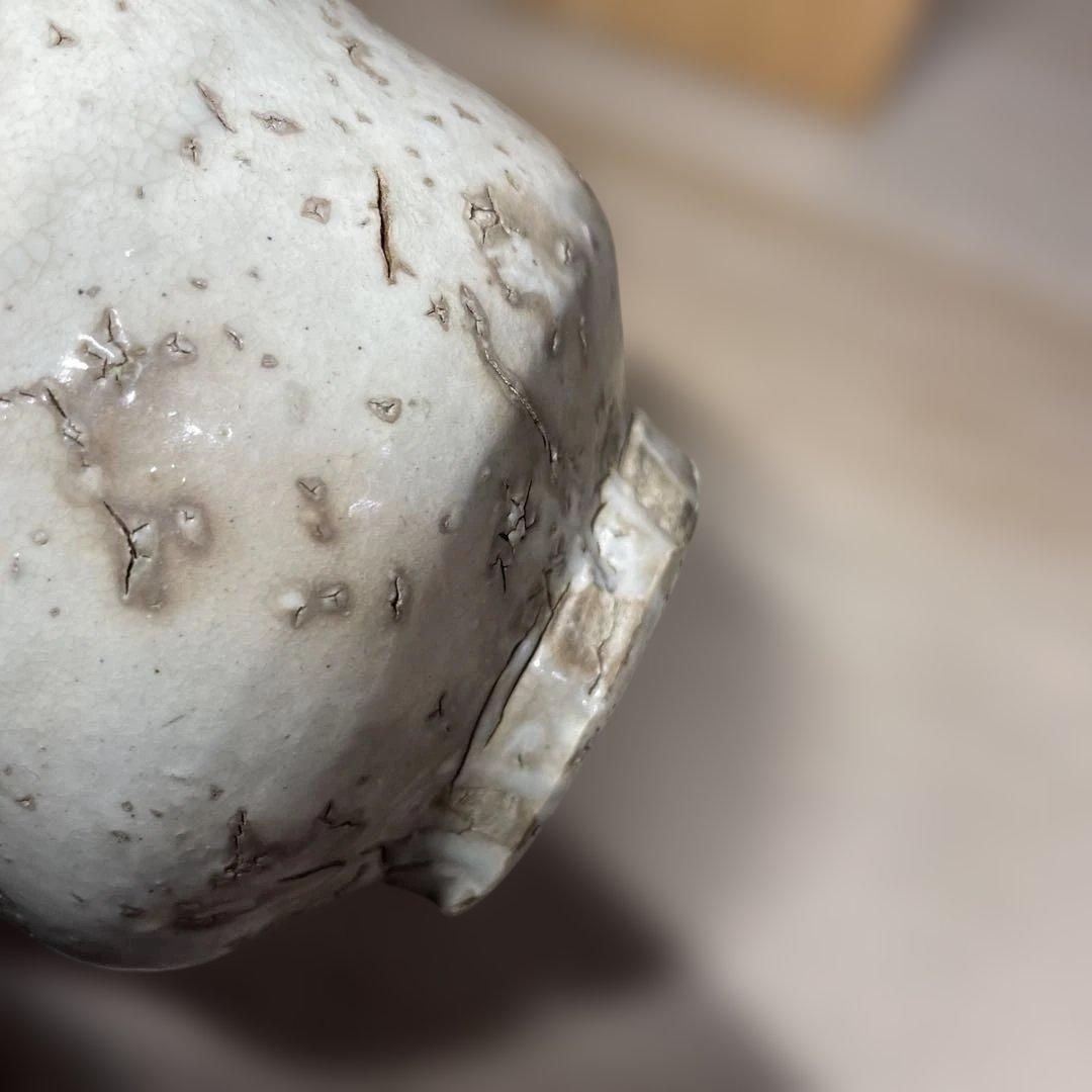 杉本泥牛　粉吹茶碗　共箱