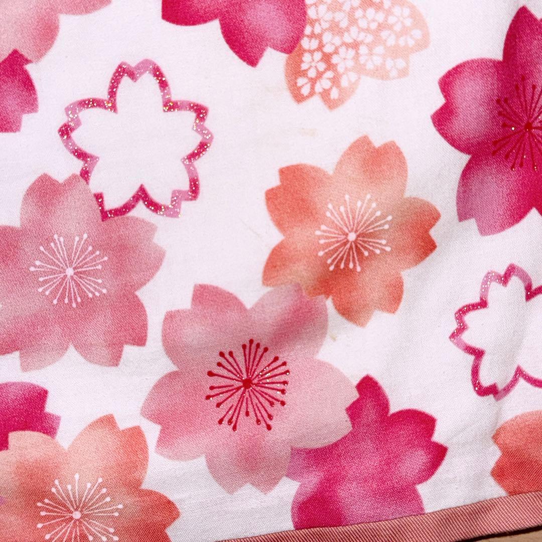moco moco powan オリジナル 七五三　3歳　着物セット　桜　髪飾り