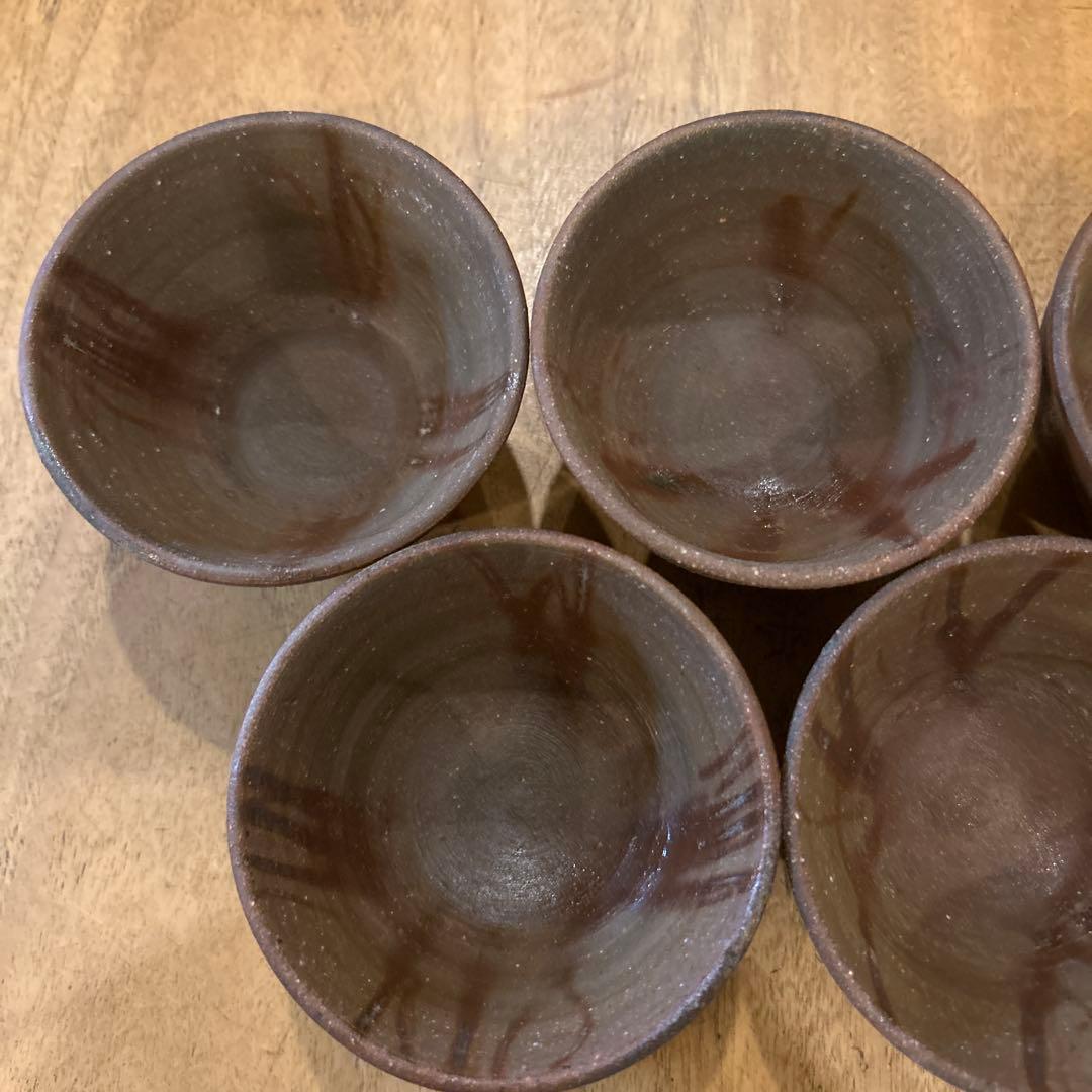備前焼　作家物　火襷　小鉢　五個