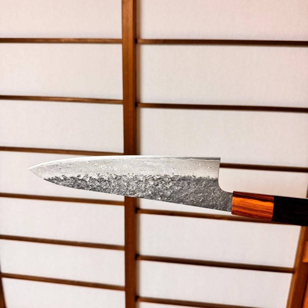 黒打ちダマスカス和牛刀八角柄 和包丁　シェフナイフ 210mm 牛刀