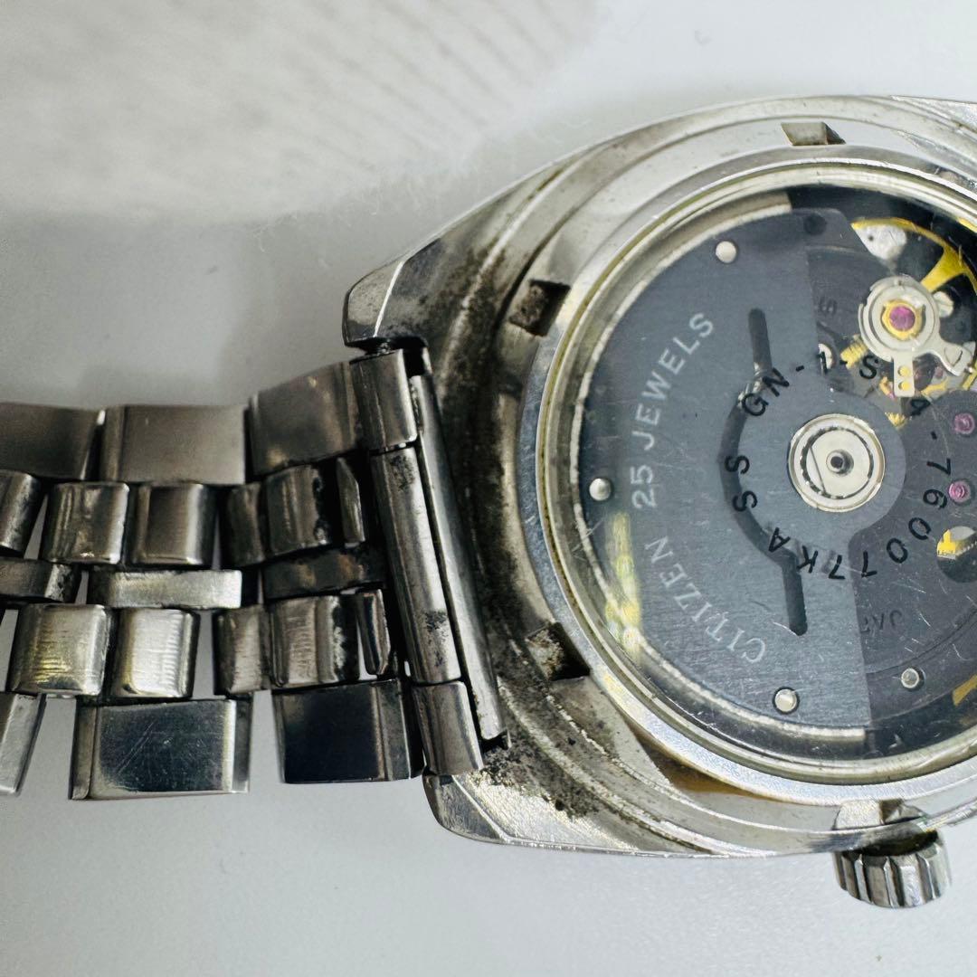 ✨CITIZEN✨シチズン✨スケルトン✨25JEWELS✨シルバー✨腕時計✨
