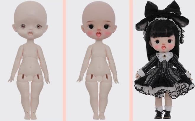 AX982 BJD 1/6 ドール本体 Melon 球体関節人形 ハンドメイド
