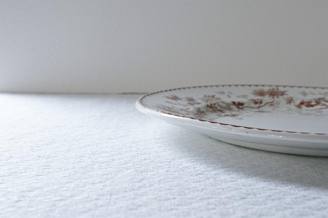 フランス　クレイユモントロー　MIGNARDISE　デザート皿　20.8cm　②